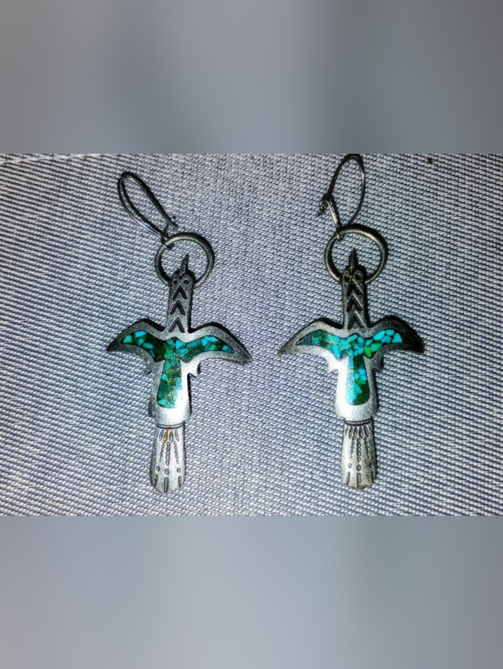 Antique Maisels Indian Trading Post Thunderbird Earrings